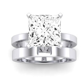 Lantana Diamond Matching Band Only (engagement Ring Not Included) For Ring With Princess Center whitegold
