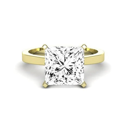 Lantana Moissanite Matching Band Only (engagement Ring Not Included) For Ring With Princess Center yellowgold