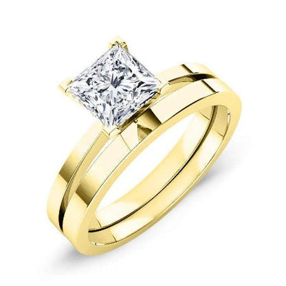 Lantana Princess Diamond Bridal Set (Lab Grown Igi Cert) yellowgold