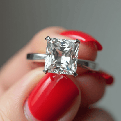 Lantana - Princess Moissanite Engagement Ring