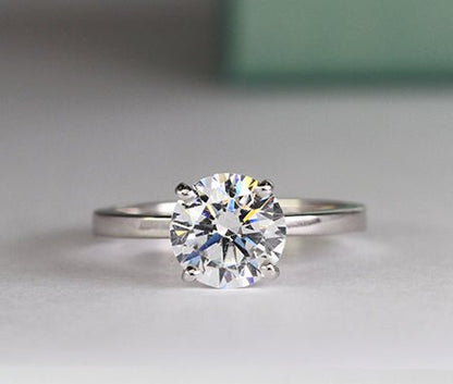 Lantana Round Diamond Engagement Ring (Lab Grown Igi Cert) whitegold