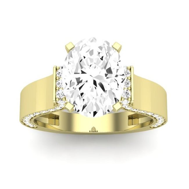 Lavender - GIA Natural Oval Diamond Engagement Ring