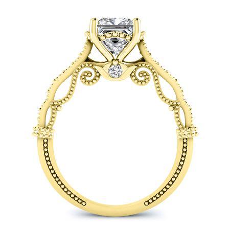 Laylani Diamond Matching Band Only (engagement Ring Not Included) For Ring With Princess Center yellowgold