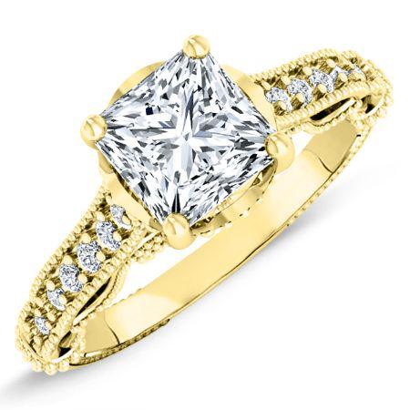 Laylani Diamond Matching Band Only (engagement Ring Not Included) For Ring With Princess Center yellowgold