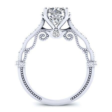 Laylani Round Moissanite Bridal Set whitegold