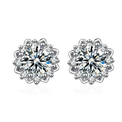 Leony Diamond Earrings (Clarity Enhanced) whitegold