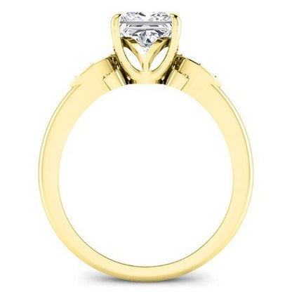 Lobelia Princess Moissanite Bridal Set yellowgold