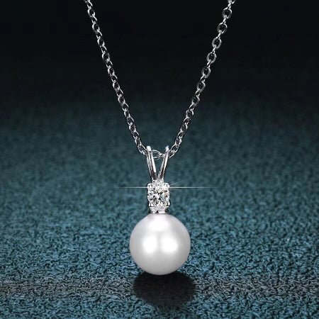 Logan Moissanite Necklace whitegold
