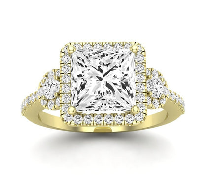 Lunaria - Princess Diamond Engagement Ring (Clarity Enhanced)
