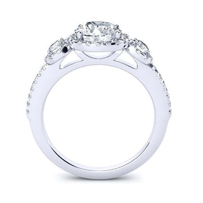 Lunaria Princess Moissanite Bridal Set whitegold