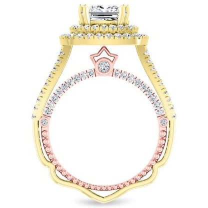 Lupin Princess Moissanite Bridal Set yellowgold