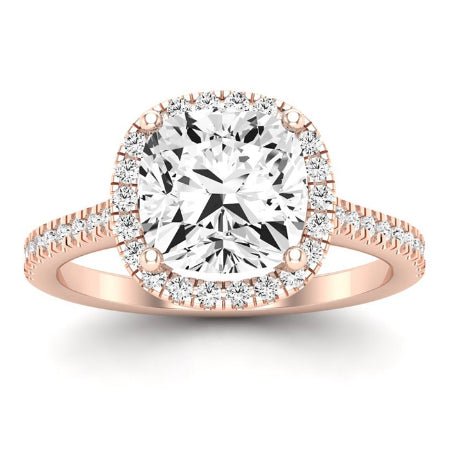 Mallow Diamond Matching Band Only (does Not Include Engagement Ring)   For Ring With Cushion Center rosegold