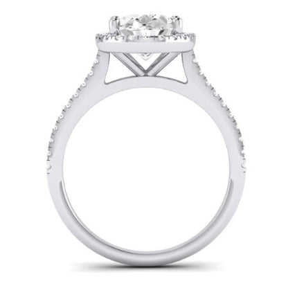 Mallow Diamond Matching Band Only (does Not Include Engagement Ring)   For Ring With Oval Center whitegold