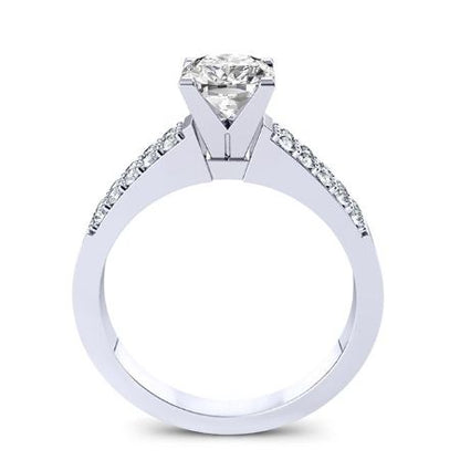 Malva Cushion Moissanite Bridal Set whitegold
