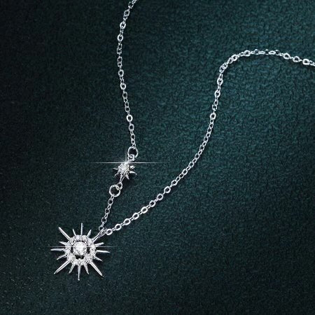 Maren Moissanite Necklace whitegold
