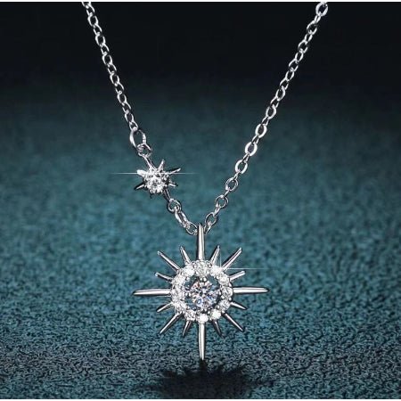 Maren Moissanite Necklace whitegold