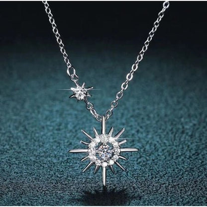 Maren Moissanite Necklace whitegold