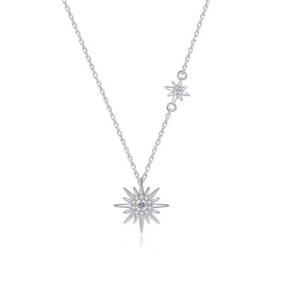 Maren Moissanite Necklace whitegold