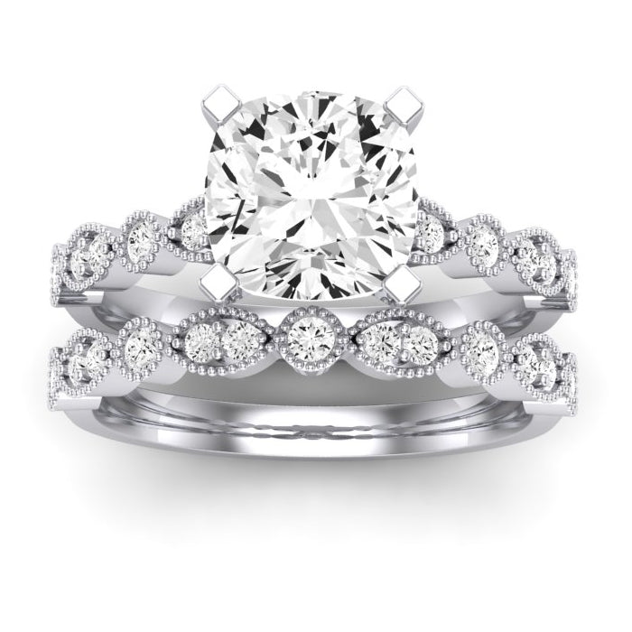 Marigold - Cushion Diamond Bridal Set (Clarity Enhanced)