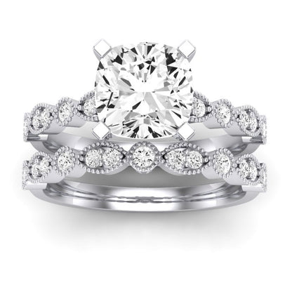 Marigold - Cushion Diamond Bridal Set (Clarity Enhanced)