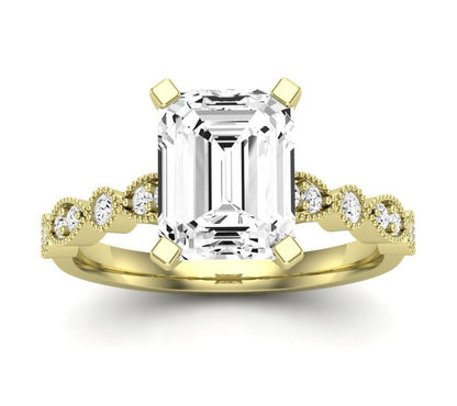 Marigold - GIA Natural Emerald Diamond Engagement Ring