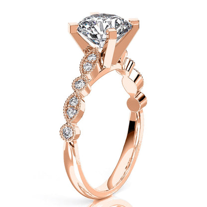 Marigold Round Diamond Engagement Ring (Lab Grown Igi Cert) rosegold