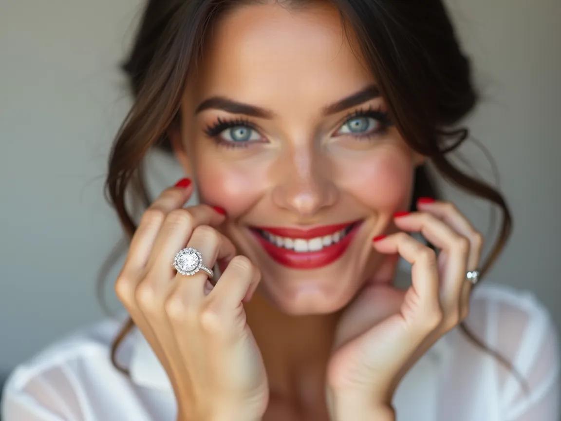 Mawar - Round Moissanite Engagement Ring