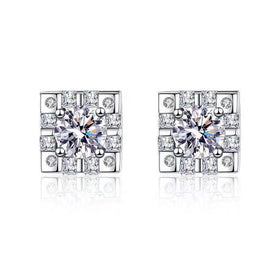 Mia Diamond Earrings (Clarity Enhanced) whitegold