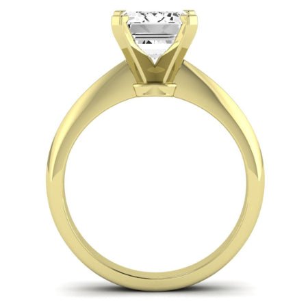 Senna Moissanite Matching Band Only ( Engagement Ring Not Included) For Ring With Emerald Center yellowgold