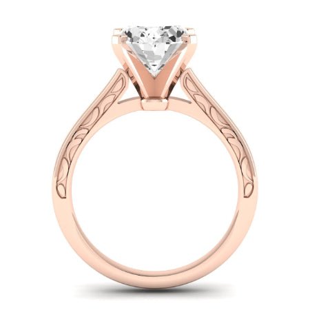Astilbe Moissanite Matching Band Only (does Not Include Engagement Ring)  For Ring With Oval Center rosegold