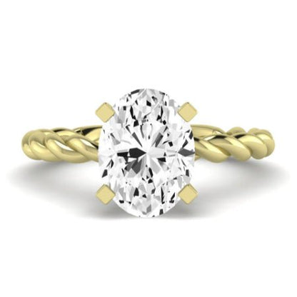 Balsam Moissanite Matching Band Only ( Engagement Ring Not Included)  For Ring With Oval Center yellowgold