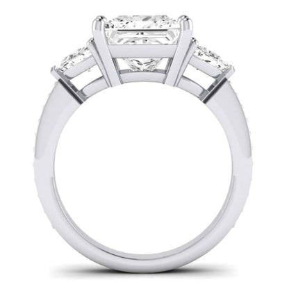 Snowdonia Moissanite Matching Band Only (engagement Ring Not Included) For Ring With Princess Center whitegold