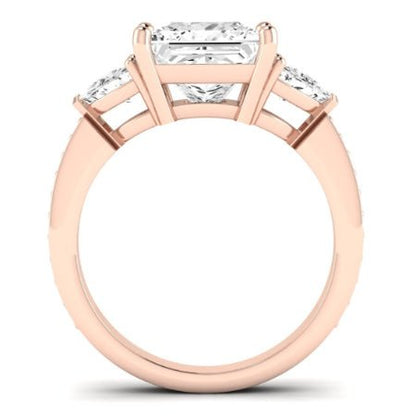 Snowdonia Moissanite Matching Band Only (engagement Ring Not Included) For Ring With Princess Center rosegold