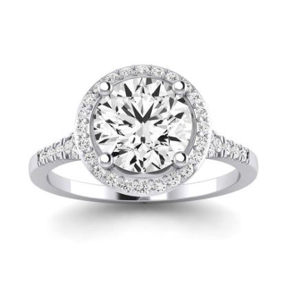 Desert Rose Moissanite Matching Band Only (engagement Ring Not Included) For Ring With Round Center whitegold
