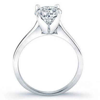 Rosemary Moissanite Matching Band Only (engagement Ring Not Included) For Ring With Round Center whitegold
