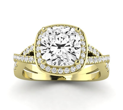 Moonflower - GIA Natural Cushion Diamond Engagement Ring
