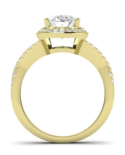 Moonflower Oval Diamond Engagement Ring (Lab Grown Igi Cert) yellowgold
