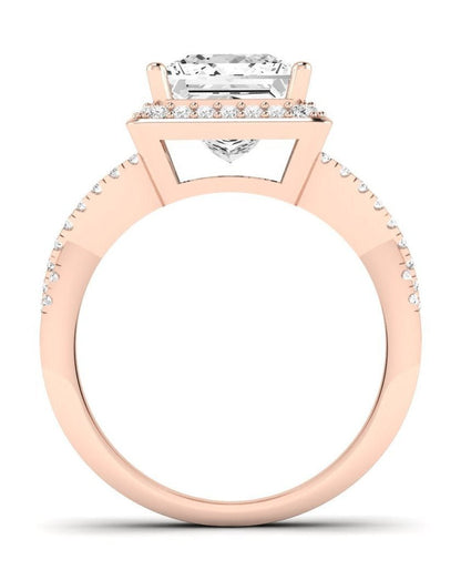 Moonflower Princess Diamond Engagement Ring (Lab Grown Igi Cert) rosegold