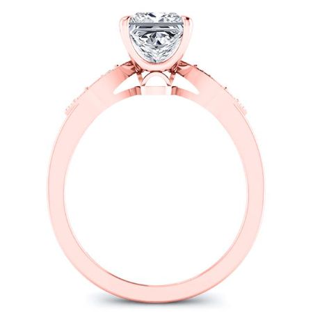 Mulberry Princess Diamond Engagement Ring (Lab Grown Igi Cert) rosegold