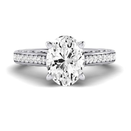 Nala Oval Moissanite Bridal Set whitegold