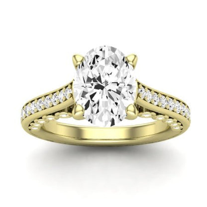 Nala Oval Moissanite Bridal Set yellowgold
