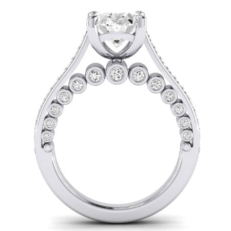 Nala Oval Moissanite Bridal Set whitegold
