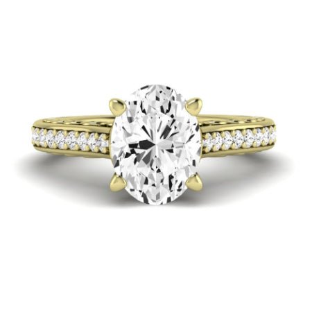 Nala Oval Moissanite Bridal Set yellowgold
