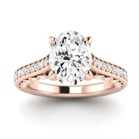 Nala Oval Moissanite Bridal Set rosegold