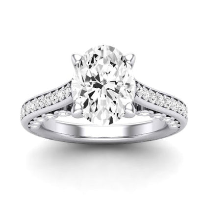Nala Oval Moissanite Bridal Set whitegold