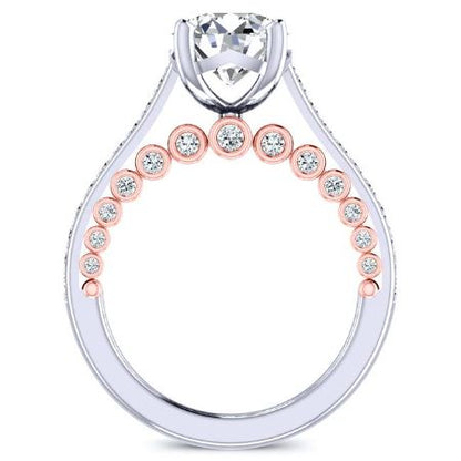 Nala Round Moissanite Bridal Set whitegold