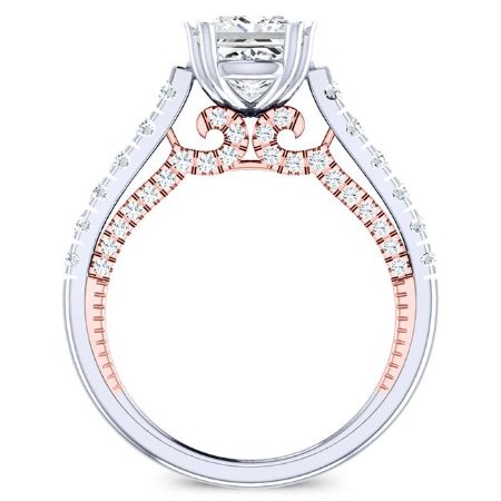 Nasrin Princess Moissanite Bridal Set whitegold