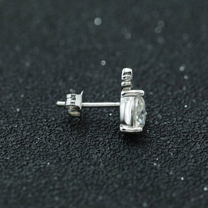 Nicolette Moissanite Earrings whitegold