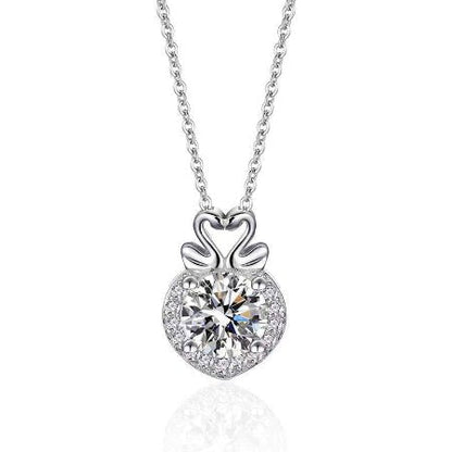 Nola Moissanite Necklace whitegold