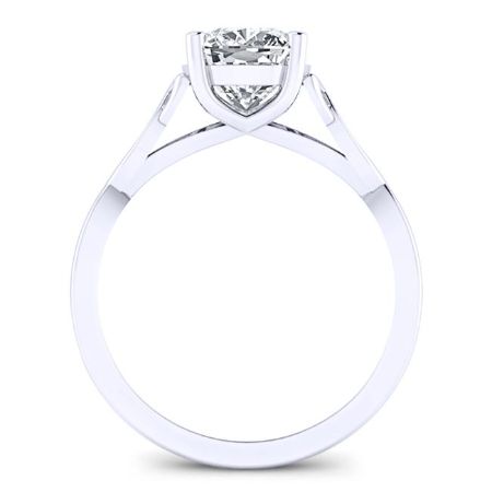 Nolina Cushion Moissanite Bridal Set whitegold